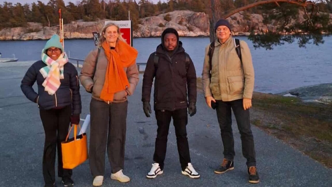 Shashini Rajaguru, Björn Johansson and Theodore Kindong.