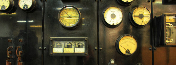 Old electric transformers